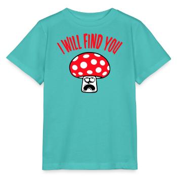 Pilz Je te trouverai effrayé, paniqué - T-shirt bio MINI CREATOR Stanley/Stella Enfant - bleu piscine - Devant
