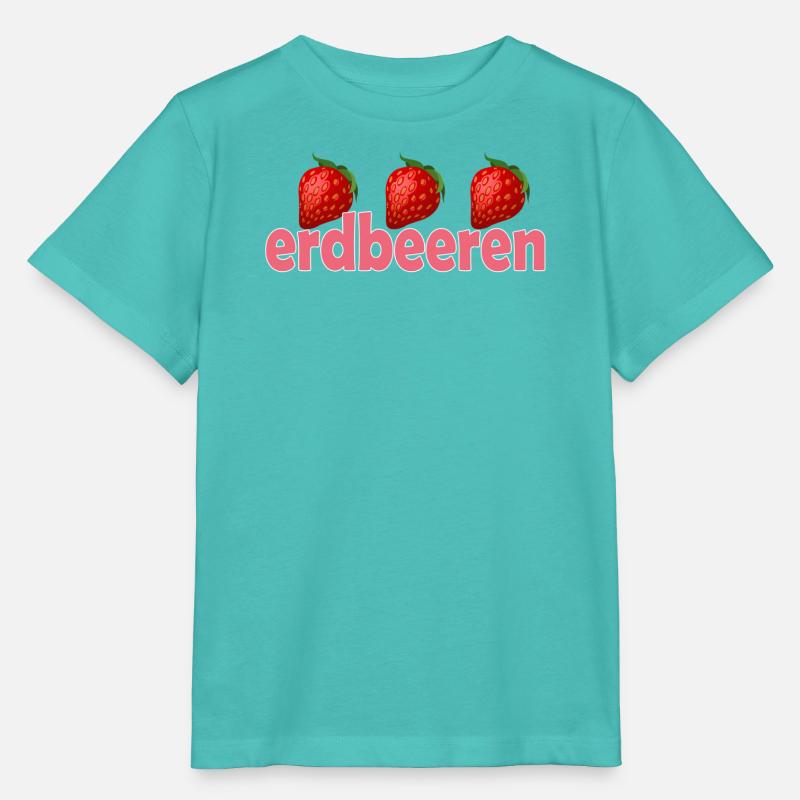 ERDBEEREN - Stanley/Stella Kinder T-Shirt MINI CREATOR  - Poolblau