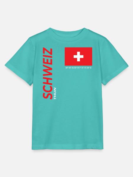 Thun - Stanley/Stella Kinder T-Shirt MINI CREATOR  - Poolblau