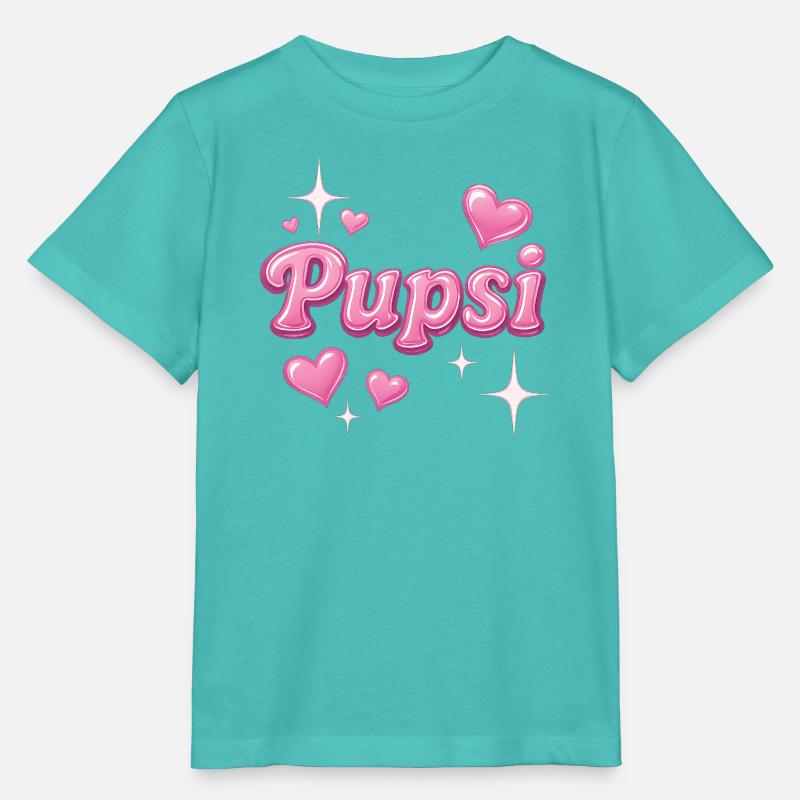 pupsi / y2k Spitzname design - Stanley/Stella Kinder T-Shirt MINI CREATOR  - Poolblau