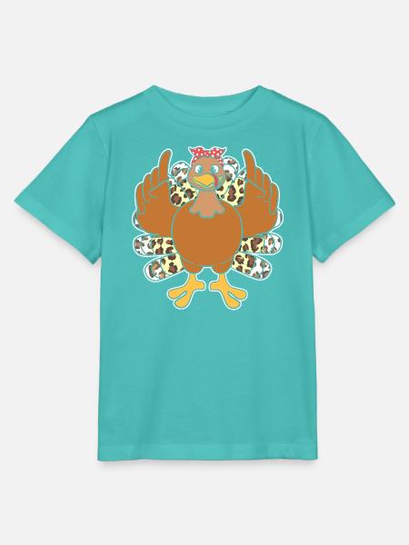 Thanksgiving Mama Mutter Oma Großmutter - Stanley/Stella Kinder T-Shirt MINI CREATOR  - Poolblau