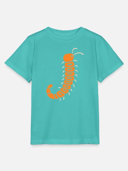 Tausendfüßler - Stanley/Stella Kinder T-Shirt MINI CREATOR  - Poolblau