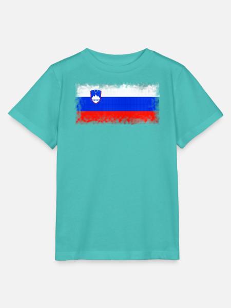 Slowenien Slowenien - Stanley/Stella Kinder T-Shirt MINI CREATOR - Poolblau