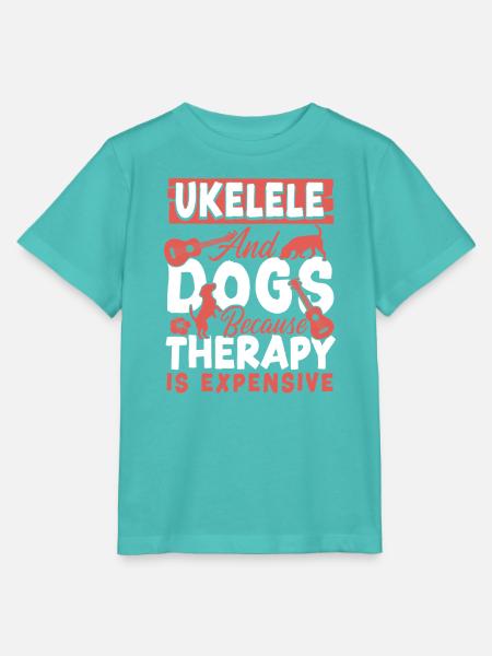 Hawaiian Ukulele Uke Dog Ukulele - Stanley/Stella Kinder T-Shirt MINI CREATOR - Poolblau