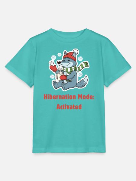 Hibernation Mode Wolf - Stanley/Stella Kinder T-Shirt MINI CREATOR  - Poolblau