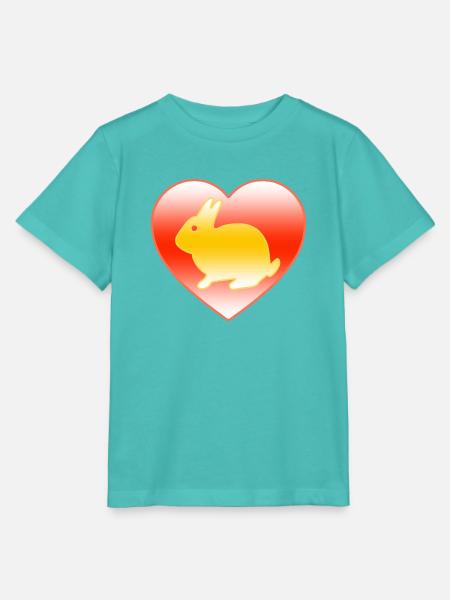 Kaninchen - Stanley/Stella Kinder T-Shirt MINI CREATOR - Poolblau