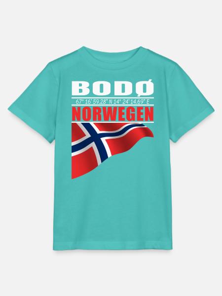 Bodø  - Stanley/Stella Kinder T-Shirt MINI CREATOR  - Poolblau