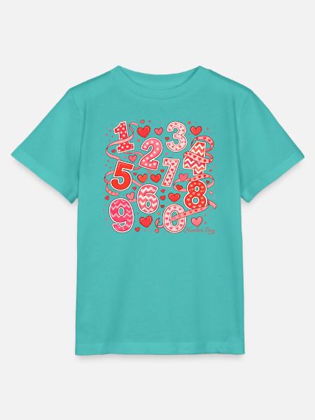 Number-Day-Herzen-Kunst - Stanley/Stella Kinder T-Shirt MINI CREATOR - Poolblau