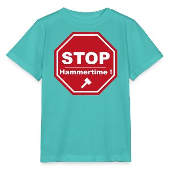 stop hammertime - T-shirt bio MINI CREATOR Stanley/Stella Enfant - bleu piscine - Devant