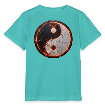 Ying_Yang_Full_Energy - T-shirt bio MINI CREATOR Stanley/Stella Enfant - bleu piscine - Devant