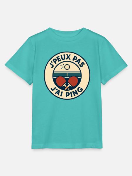 Ich kann nicht, ich ping. - Stanley/Stella Kinder T-Shirt MINI CREATOR - Poolblau