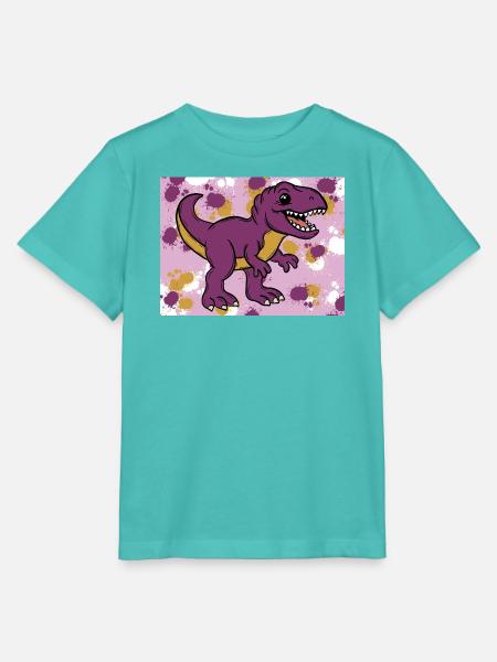 Allosaurus Dino - Stanley/Stella Kinder T-Shirt MINI CREATOR - Poolblau