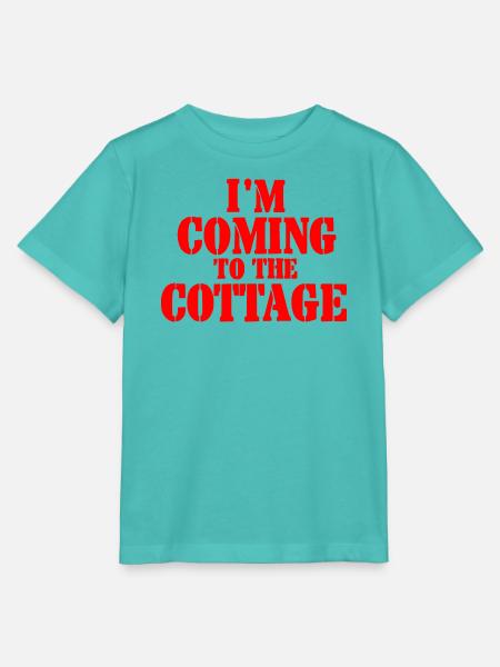 I'm coming to the cottage - rot - Stanley/Stella Kinder T-Shirt MINI CREATOR - Poolblau
