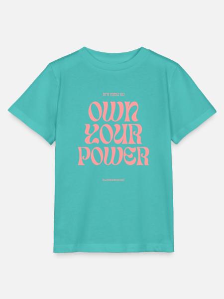Own your Power - Stanley/Stella Kinder T-Shirt MINI CREATOR - Poolblau