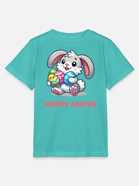 Hase Osterhase Comic - Stanley/Stella Kinder T-Shirt MINI CREATOR - Poolblau