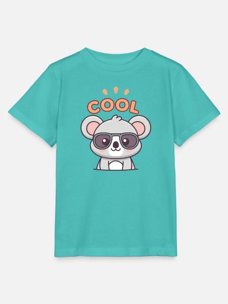Koala Cool mit dunkler Brille - Stanley/Stella Kinder T-Shirt MINI CREATOR - Poolblau