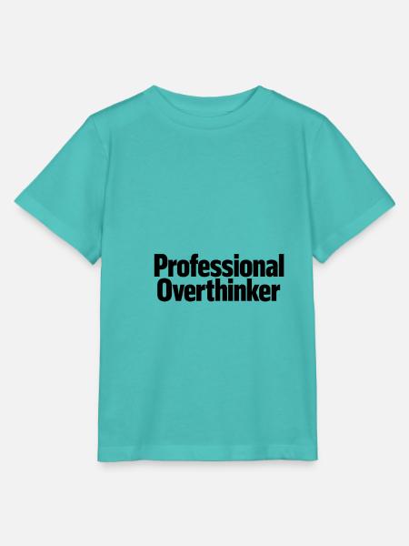 professional Overthinker - Stanley/Stella Kinder T-Shirt MINI CREATOR - Poolblau
