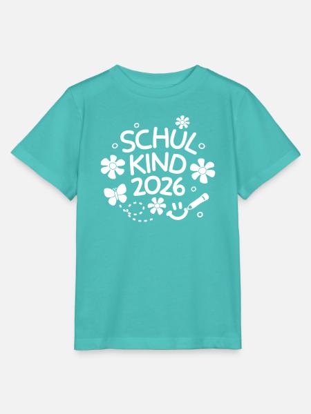 Schulkind 2026 Einschulung Schulanfang - Stanley/Stella Kinder T-Shirt MINI CREATOR  - Poolblau