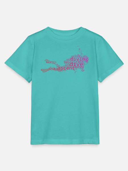 Einfach Diving zeitloses Design - Stanley/Stella Kinder T-Shirt MINI CREATOR - Poolblau
