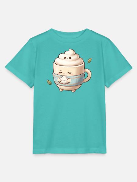 Kuscheltassen-Wolkenbecher - Stanley/Stella Kinder T-Shirt MINI CREATOR  - Poolblau