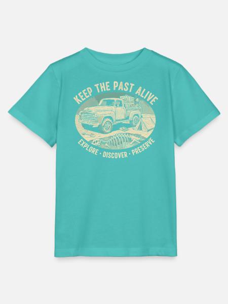 Oldtimer Truck Camping Erbe - Stanley/Stella Kinder T-Shirt MINI CREATOR - Poolblau