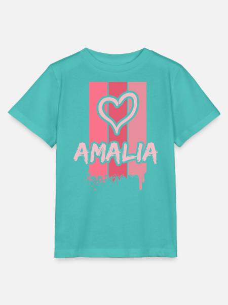 Geschenk für Amalia - Stanley/Stella Kinder T-Shirt MINI CREATOR - Poolblau