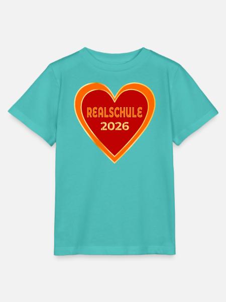 Realschule 2026 Herz - Stanley/Stella Kinder T-Shirt MINI CREATOR  - Poolblau