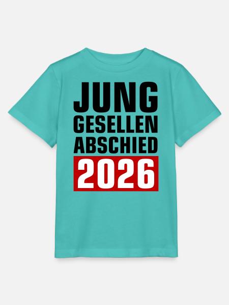 Junggesellenabschied 2026 - Stanley/Stella Kinder T-Shirt MINI CREATOR - Poolblau