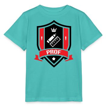 Akademisches Wappen Professor Couronne - Stanley/Stella Kinder T-Shirt MINI CREATOR  - Poolblau - Vorne