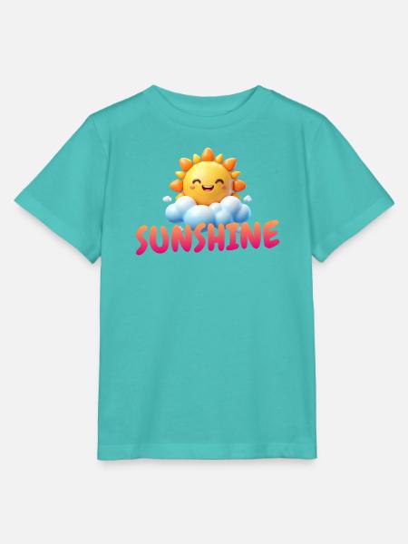 Happy Sunshine - Stanley/Stella Kinder T-Shirt MINI CREATOR - Poolblau