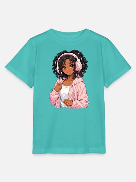 Vintage Japanischer Bigfoot Gamer Anime Gaming - Stanley/Stella Kinder T-Shirt MINI CREATOR - Poolblau