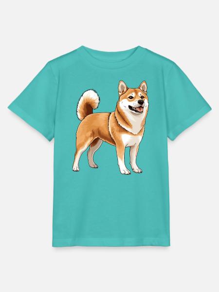 Shiba Inu - Stanley/Stella Kinder T-Shirt MINI CREATOR  - Poolblau