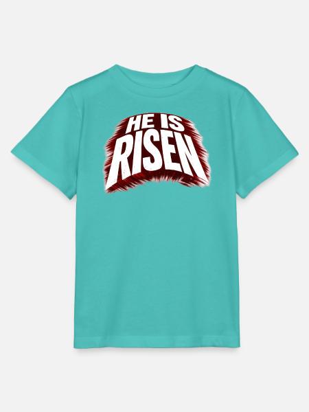 He is risen - Stanley/Stella Kinder T-Shirt MINI CREATOR - Poolblau