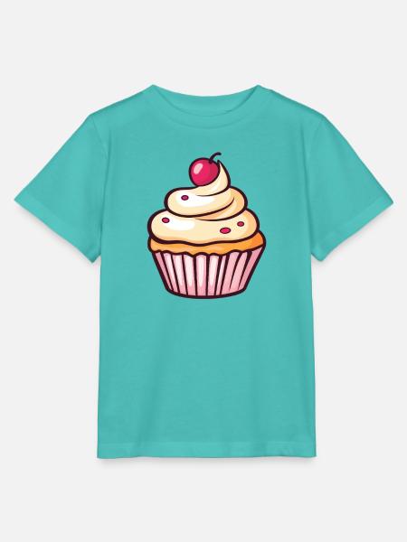 Pastell Cupcake Kirschkuss - Stanley/Stella Kinder T-Shirt MINI CREATOR - Poolblau