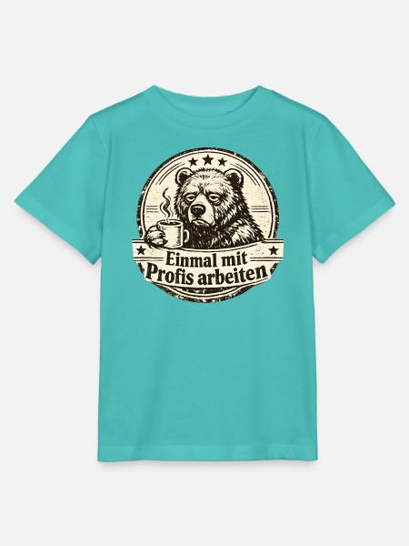 Einmal Mit Profis Arbeiten - Stanley/Stella Kinder T-Shirt MINI CREATOR - Poolblau