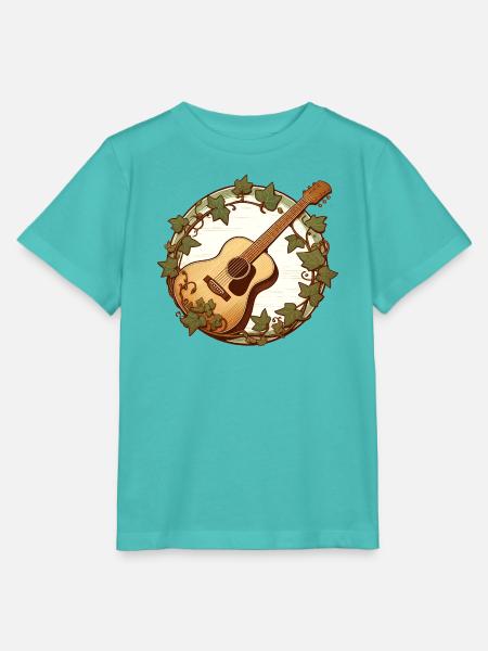 Gitarre im Ivy Circle - Stanley/Stella Kinder T-Shirt MINI CREATOR - Poolblau