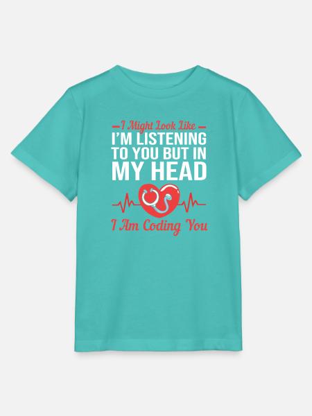 Medizin Programmierer Medizinischer Coder - Stanley/Stella Kinder T-Shirt MINI CREATOR  - Poolblau