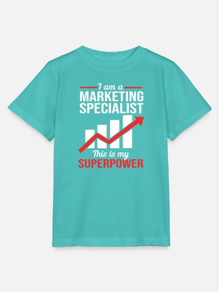 Marketing Manager - Stanley/Stella Kinder T-Shirt MINI CREATOR - Poolblau