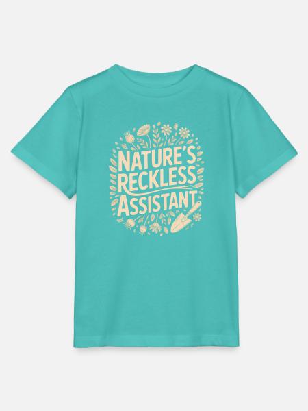 Der rücksichtslose Assistent der Natur - Stanley/Stella Kinder T-Shirt MINI CREATOR  - Poolblau