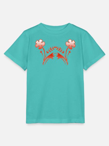 Blumen - Stanley/Stella Kinder T-Shirt MINI CREATOR - Poolblau