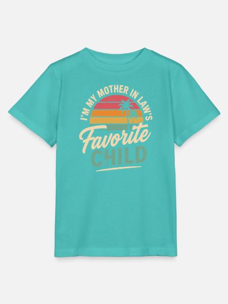 Lieblingskind der Schwiegermutter - Stanley/Stella Kinder T-Shirt MINI CREATOR - Poolblau