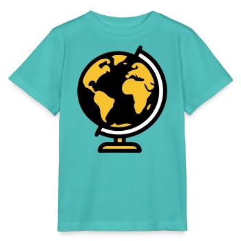 École Globe Globe Earth - T-shirt bio MINI CREATOR Stanley/Stella Enfant - bleu piscine - Devant