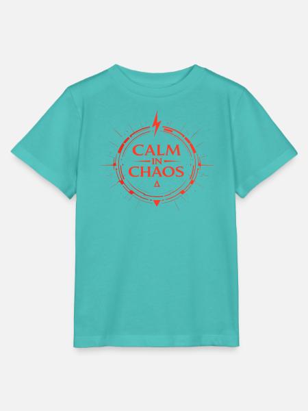 Calm in Chaos - Stanley/Stella Kinder T-Shirt MINI CREATOR - Poolblau