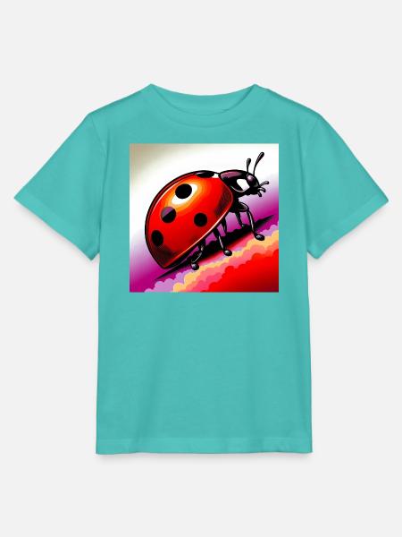 Marienkäfer - Stanley/Stella Kinder T-Shirt MINI CREATOR - Poolblau