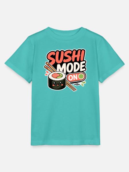 Sushi Mode On - Stanley/Stella Kinder T-Shirt MINI CREATOR  - Poolblau