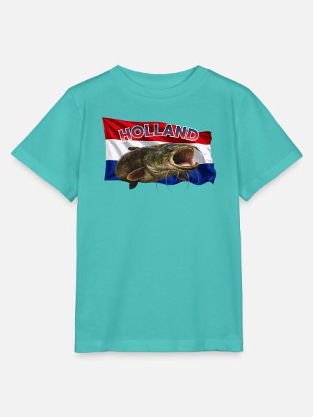 Holland Wels Angeln - Stanley/Stella Kinder T-Shirt MINI CREATOR  - Poolblau
