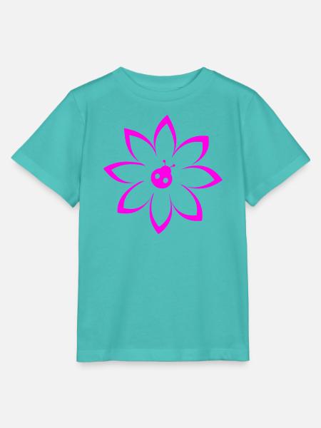 Blume - Stanley/Stella Kinder T-Shirt MINI CREATOR - Poolblau