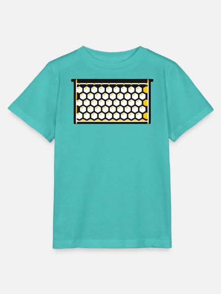  Bienenwabe Rähmchen Imkerei Honigernte Bienen - Stanley/Stella Kinder T-Shirt MINI CREATOR  - Poolblau