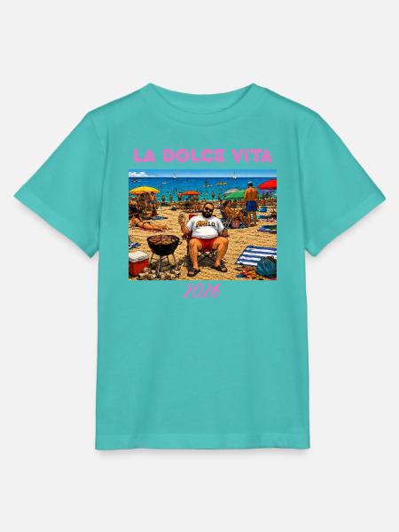 LA_DOLCE_VITA - Stanley/Stella Kinder T-Shirt MINI CREATOR - Poolblau