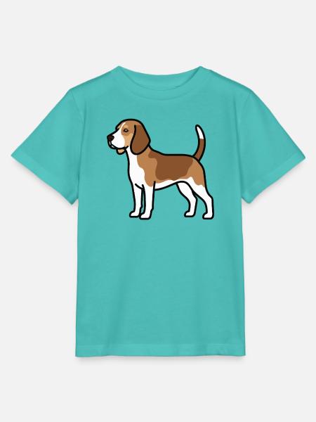 Beagle Dog - Stanley/Stella Kinder T-Shirt MINI CREATOR  - Poolblau